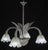 Art Deco Chandelier 4 Light by Barovier & Toso Murano Glass, 1950s For Sale - Image 4 of 12