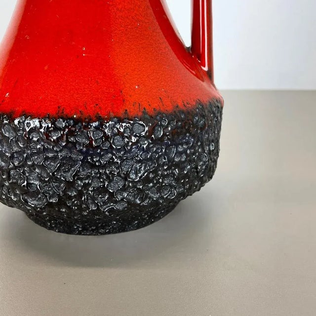 Ceramic XL Black-Red Pottery Vase from Jopeko Ceramics, Germany, 1970s For Sale - Image 7 of 18