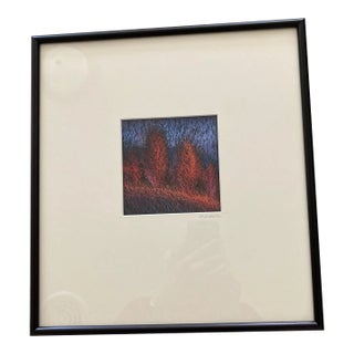 Original Pastel Framed Artwork by David Sites Entitled “Maples”. One of a Series of 4 For Sale