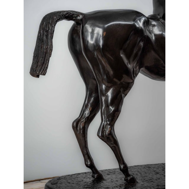 After Valton, Jockey on Horseback, Late 19th Century, Bronze For Sale - Image 4 of 9