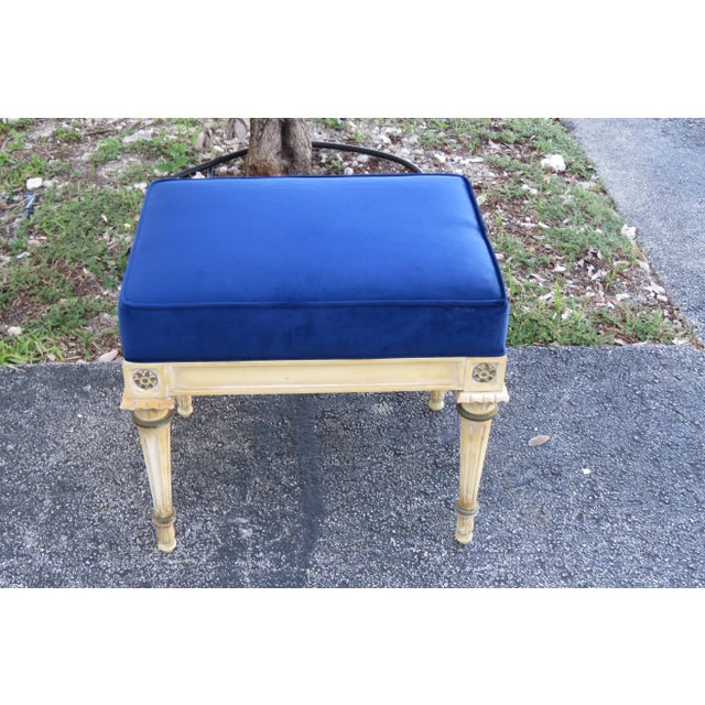 This beautiful Bench made out of wood, and upholstery. This wonderful Bench has a French Shabby Chic style and design, and...