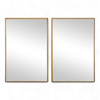 Italian Wood Frame Mirrors, Set of 2 For Sale