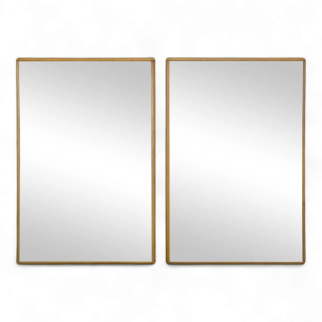 Italian Wood Frame Mirrors, Set of 2 For Sale