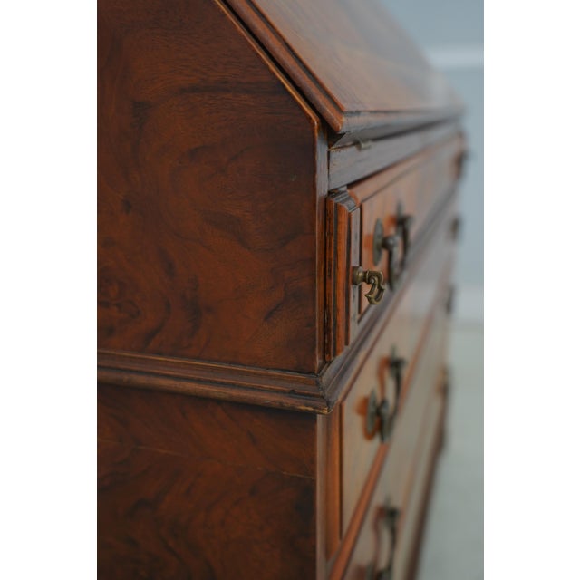 Vintage George I Inlaid Walnut Secretary Desk Bookcase For Sale - Image 11 of 18