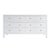 2020s Nora 60 in W. Rectangular Wood 6 Drawer Dresser, White For Sale - Image 5 of 9