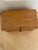 Small Rustic Vintage Dovetail Joinery Desk Dresser Top Wooden Travel Trunk Chest For Sale - Image 9 of 12
