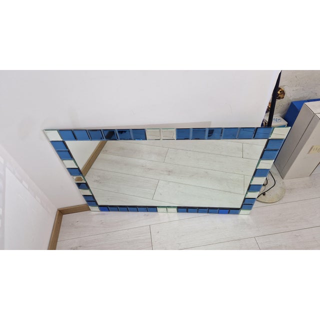 Mirror with Finely Ground 2-Tone Gems, 1990s, in Very Good conditions. Designed 1990 to 1999