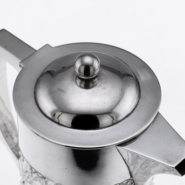 Antique Victorian Silver and Cut Glass Claret Jug, 1896 For Sale - Image 14 of 18