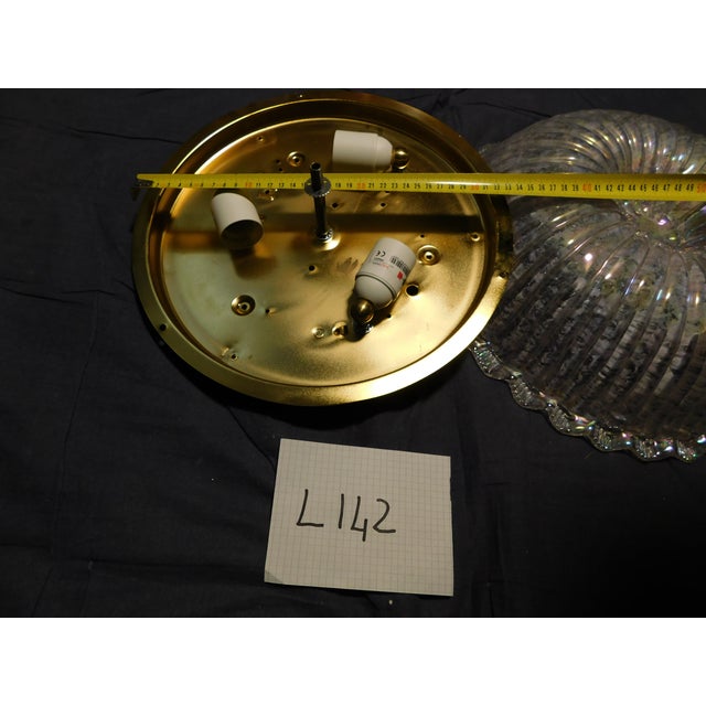 Glass 1960s Opalescent Murano Flush Mount For Sale - Image 7 of 8
