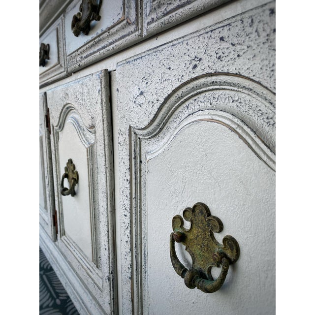 Wood 1970’s Keller Furniture Dining Room Credenza Sideboard Cabinet - Newly Refinished For Sale - Image 7 of 12