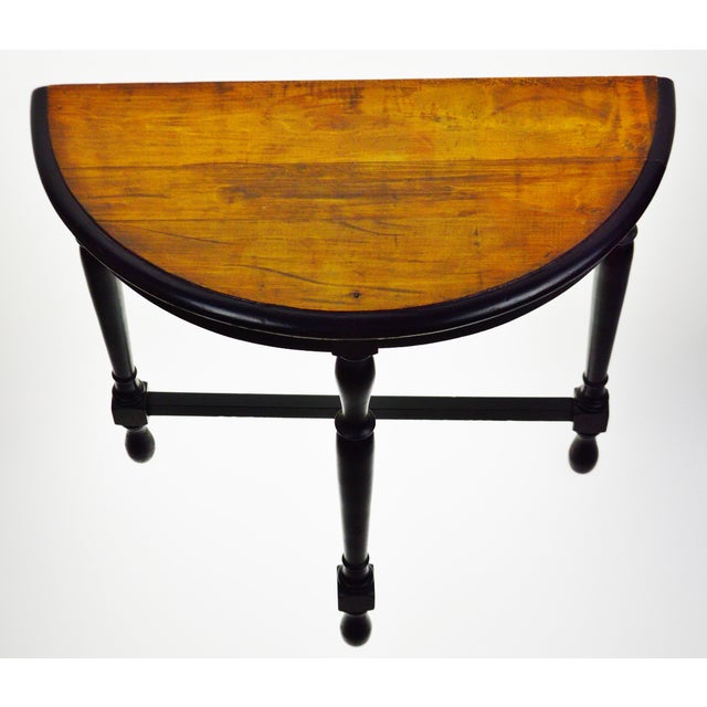 Antique Kiel Furniture Co. Demi Lune Table | Chairish