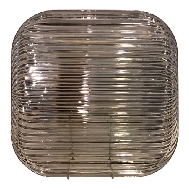 Vintage Villeroy & Boch Quadra Crystal Platter For Sale