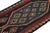 Rug & Kilim 1950s Vintage Ghazvin Persian Kilim in Blue and Red in Multicolor Patterns by Rug & Kilim For Sale - Image 4 of 8