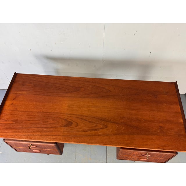 Mid-Century Danish Teak Desk attributed to Louis van Teeffelen for Wébé, 1950s For Sale - Image 15 of 18