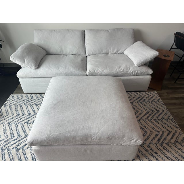 Restoration Hardware Cloud Track Arm Modular Sectional in Mist