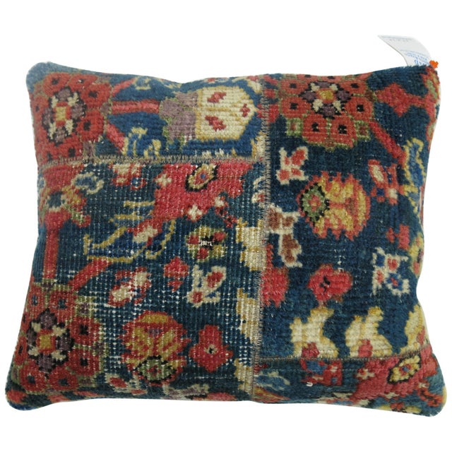 Pillow made from a 20th century Persian Mahal rug. 15'' x 18''