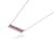 Ruby Red 2.81 Ct Double Row Ruby Bar Necklace Pendant in Sterling Silver - Caratandher For Sale - Image 8 of 15