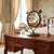 Hand Forged Iron Tabletop Vanity Mirror (55cm) Antique Copper Leaf Design For Sale - Image 4 of 10