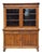 Venetian Charles X Bookcase in Walnut, with Shutter Doors, 19th Century, 1830 For Sale