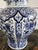Vintage Large Delft Ginger Jar Vase Blue & White Floral Royal Sphinx Lidded Urn For Sale - Image 9 of 18