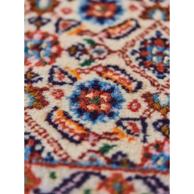 Hand-Knotted Middle Eastern Moud Rug For Sale - Image 4 of 8