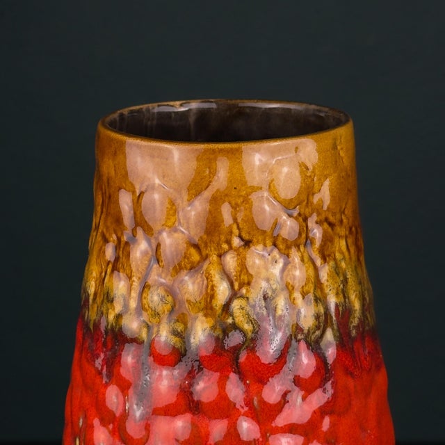 Mid-Century Modern Vintage Lava Ceramic Vase by Kil Liboje, Yugoslavia, 1960s For Sale - Image 3 of 15
