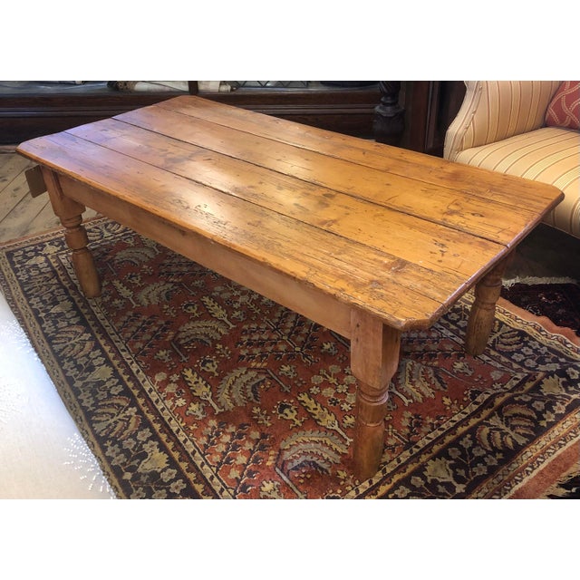 Antique Irish Pine Converted Coffee Table Chairish