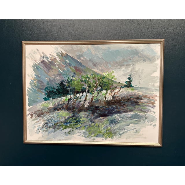 Bengt Andersson Råssbyn, Large Telemarken, Gausta, 1975, Oil on Canvas, Framed For Sale - Image 18 of 18