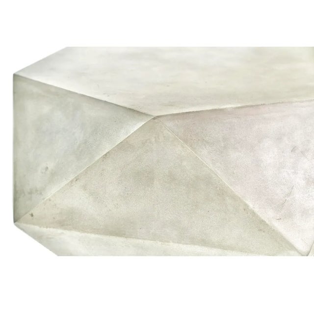 Modern Geometric Design Concrete Coffee Table For Sale - Image 4 of 10
