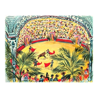 The Spanish Bullfight Whimsical Contemporary Figurative Reproduction Print by Pauline De Roussy De Sales For Sale