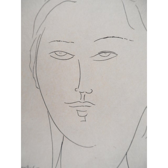 Amedeo Modigliani, Woman's Face, Engraving For Sale - Image 5 of 7