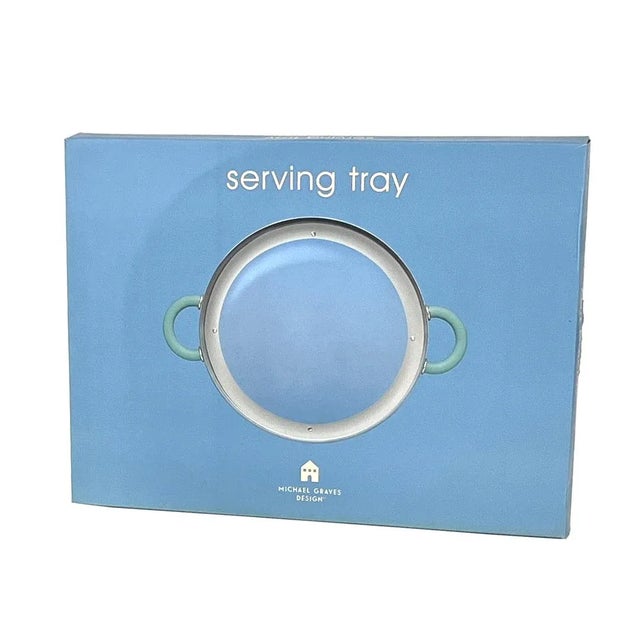 Vintage 2000s Postmodern Wear Stainless Steel Coffee Serving Set With Creamer, Sugar, Spoon, & Round Glass Tray by Michael Graves For Sale - Image 10 of 10