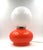 Space Age Red Murano Glass Table Lamp attributed to AV Mazzega, 1970s For Sale - Image 11 of 16