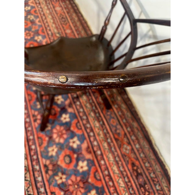 Early 1900s Antique Barrel Desk Chair For Sale - Image 4 of 9