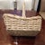 Mid-Century Modern Mid 20th Century Vintage Large French Natural Hand Woven Wicker Basket For Sale - Image 3 of 18