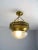 Art Nouveau Ceiling Lamp in Polished Brass For Sale - Image 4 of 11