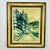 American Folk Art Painter P. Heacock has captured a mountain road after a snow with tall evergreen trees draped in snow....