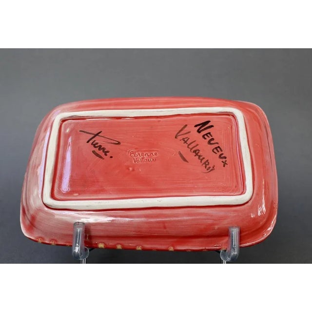 Ceramic Tray by Charles René Neveux for Cerenne Workshop, 1950s For Sale - Image 9 of 12