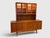 Kipp Stewart for Drexel Declaration two piece Mid Century Modern walnut credenza, buffet, hutch, with interior lighting in...