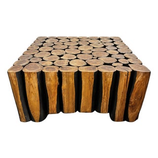 Square Lodge Coffee Table For Sale