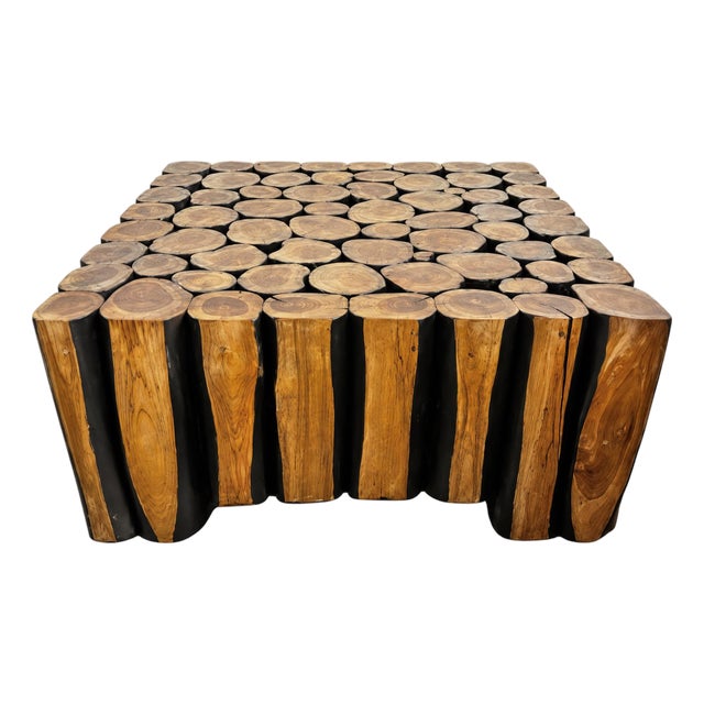 Square Lodge Coffee Table For Sale