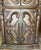 Wood Vintage Spanish Baroque Revival Cabinet | Bonnet Pediment | Reeded Columns For Sale - Image 7 of 12