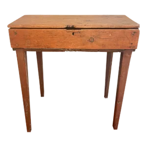 Rustic Pine Slant Top Writing Desk
