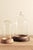 French Handblown Glass Bell Jar Display with Wooden Stand Marking Arc De Triomphe, Paris, Set of 5 For Sale - Image 4 of 10
