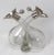 This Is Great Looking - Very Unusual Antique English Sterling Silver & Hand Blown Crystal Art Glass Table Top Vinegar and...