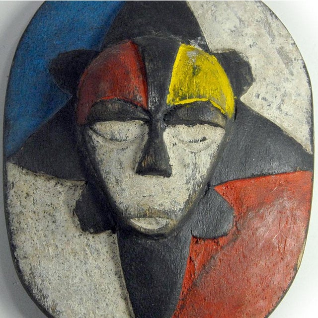 Small Tribal Eket People Mask in Wood, Nigeria, 1970s For Sale - Image 4 of 8