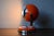 Spot Eye Ball Table Lamp in Orange, 1960s For Sale - Image 4 of 14