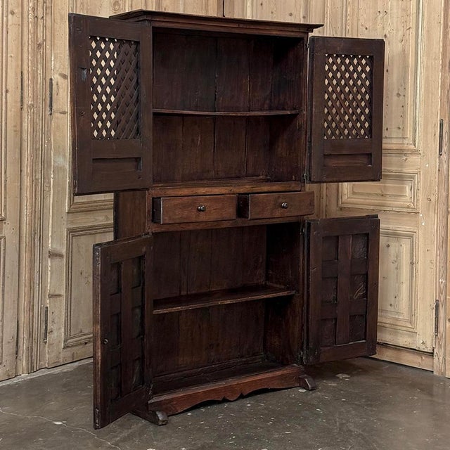 18th Century Spanish Rustic Walnut Cabinet ~ Cupboard For Sale - Image 15 of 18