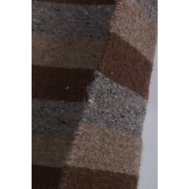 1960s Handmade Extra Long Oversized Turkish Kilim Runner With Horizontal Stripe For Sale - Image 10 of 13