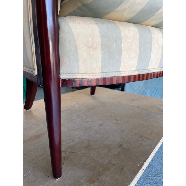 Traditional 1970s Matched Club Chairs Made by Baker the Barbra Barry Line. For Sale - Image 3 of 12